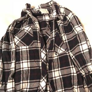 LA Hearts Oversized Flannel